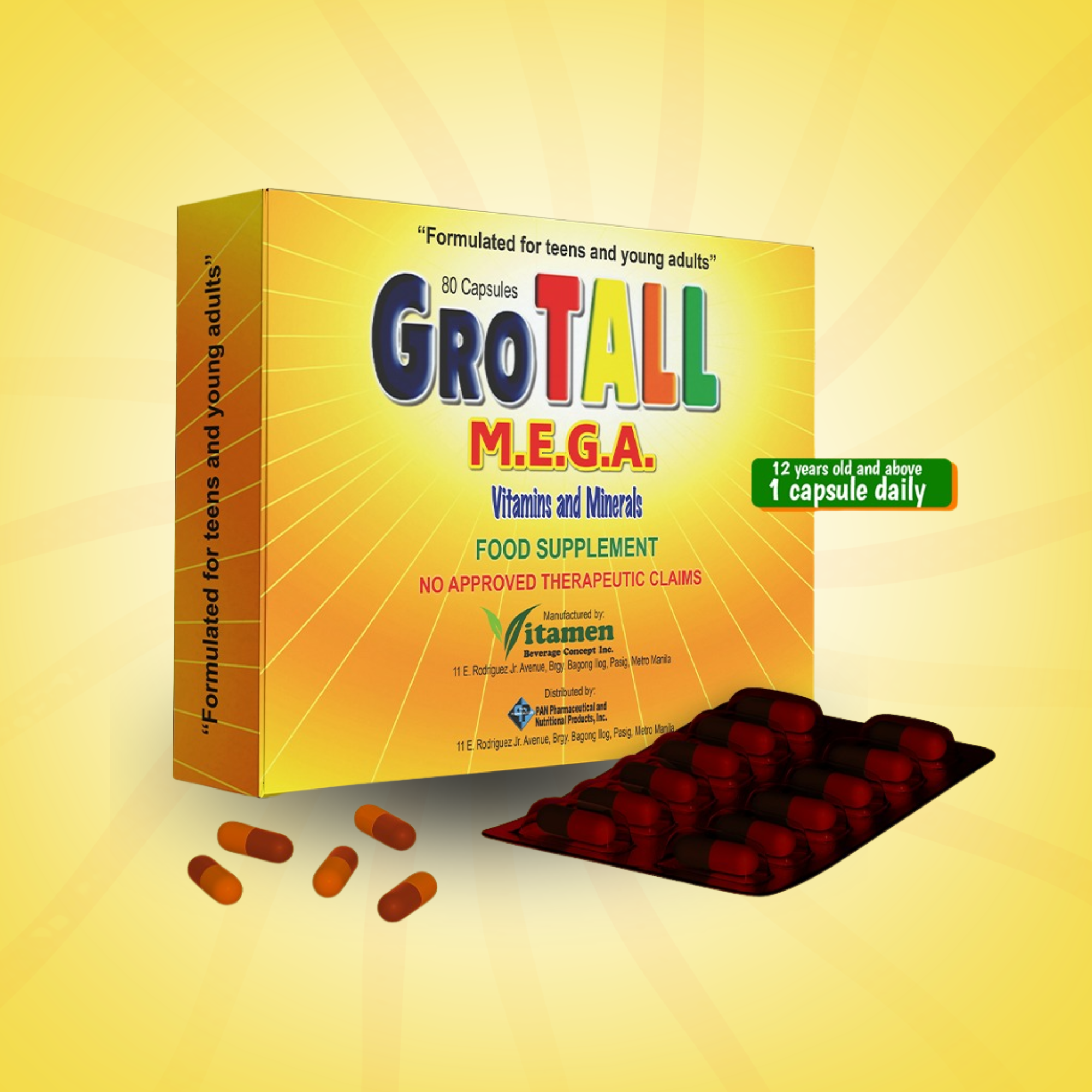 Grotall Mega Capsules (80 Caps)